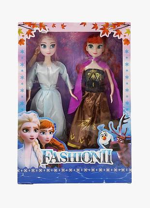 Набор кукол анна и эльза dxf 2676 высота 29 см, в коробке, съемная одежда