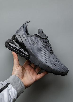 Серые мужские кроссовки nike air max 270 grey black х эйр макс 42