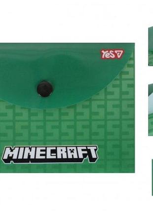 Папка-конверт на кнопці b7 yes minecraft creeper 492346 15х11 см