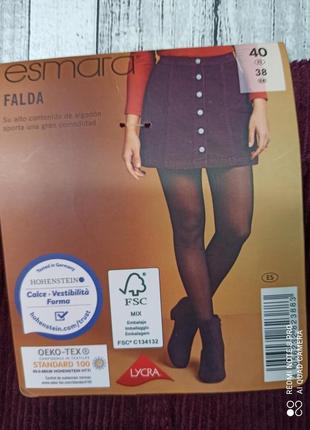 Вильветрвая женская юбка esmara, размер 38 .2 фото