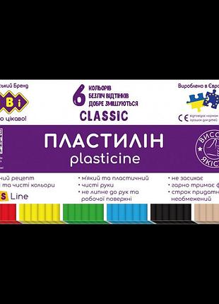 Пластилин zibi zb-6230 6 цветов