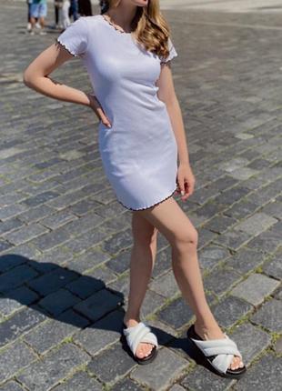 Міні сукня в рубчик zara