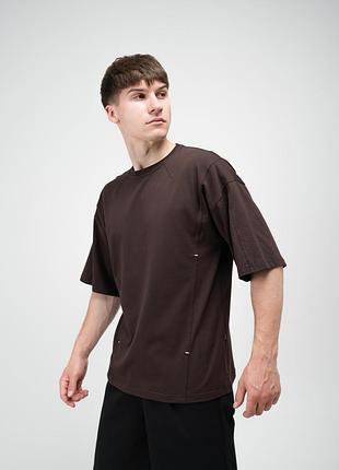 Футболка мужская slavni brace шоколадная