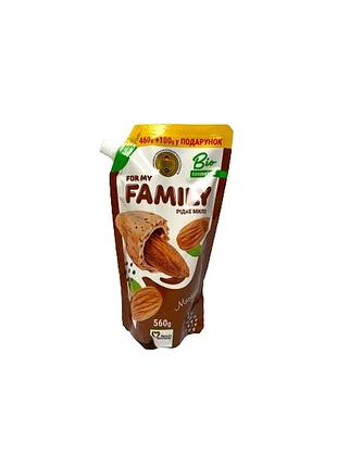 Жидкое крем-мыло for my family "миндаль" 560 г (doypack)