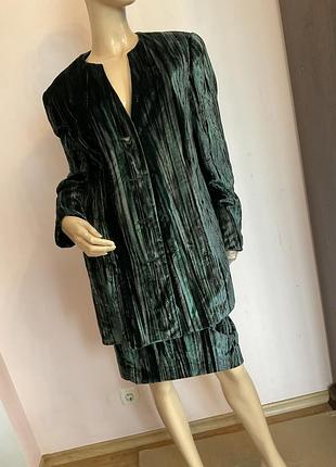 Бархатный костюм/ xl/ brend elegance paris