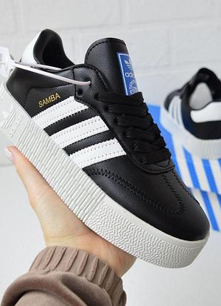 Adidas samba black white - женские кроссовки (36 / 23 см) 38