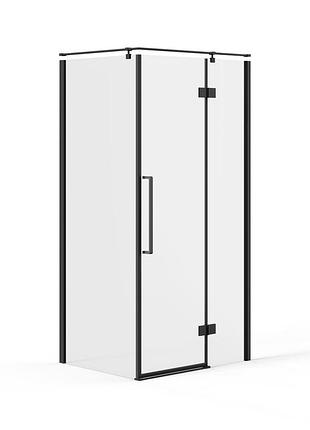 Скляна душова кабіна avko glass s237r, 90х90х190 black