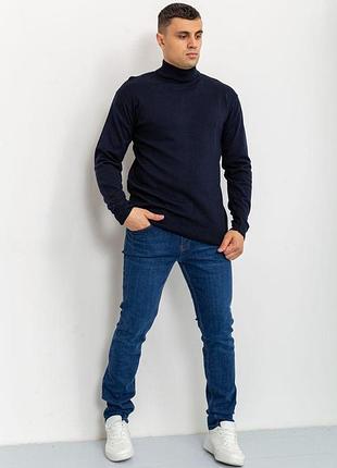 Свитер мужской однотонный, цвет темно-синий, 161r1770 xl, 50, xl