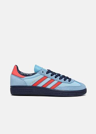 Голубые кроссовки унисекс adidas spezial manchester c.p. company light blue х адидас 39