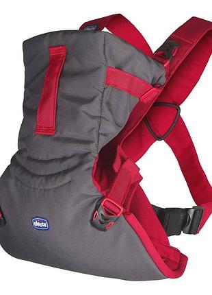 Ерго рюкзак-кенгуру chicco easy fit red, для новонароджених, нагрудна переноска для дитини.