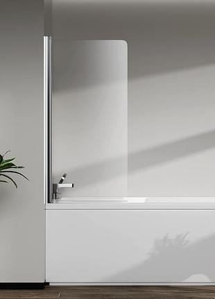 Скляна шторка для ванни avko glass rdy21 70х140см chrome