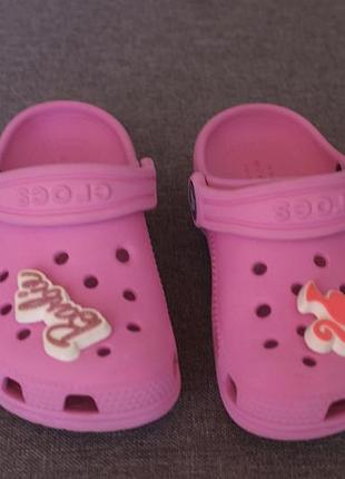 Башмачки crocs для девочки barbie 3