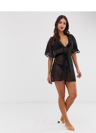 Пляжна накидка туніка шифонова asos
