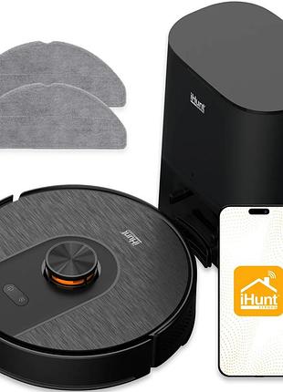 Робот-пылесос ihunt bro robo clean v6 autobase с функцией влажной уборки, автоматической базой зарядки