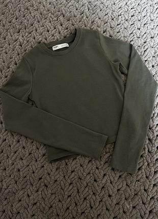 Укорочений лонг/топ від pull&bear xs xxs 3