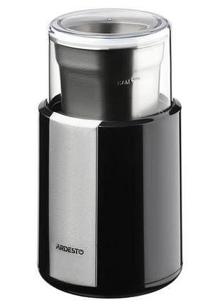 Кофемолка ardesto 200 вт wcg-8301, роторная система помола, 60 г, черный