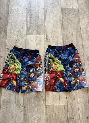 Дитячі пляжні шорти marvel розмір 6-7 та 8-9 років