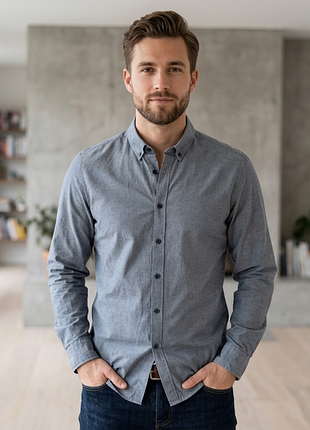 Сорочка\рубашка frederik anderson copenhagen oxford shirt