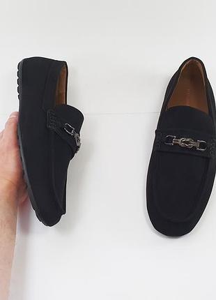 Мужские мокасины лоферы pier one 45 29 см 10 uk черные