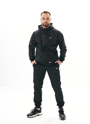 Спортивный костюм мужской весенний черный nike найк xxl