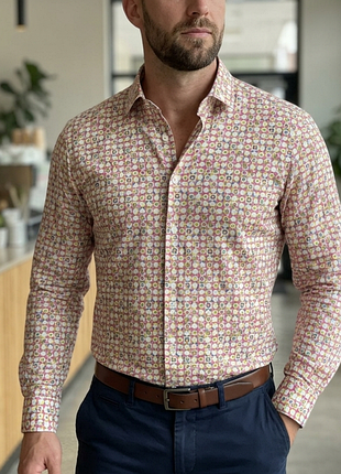 Сорочка\рубашка navyboot slim fit printed shirt
