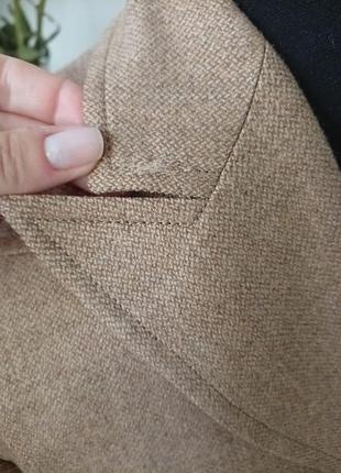 Люксовий вінтажний вовняний жакет escada (100% pure new wool), розмір s 7