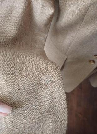 Люксовий вінтажний вовняний жакет escada (100% pure new wool), розмір s 9