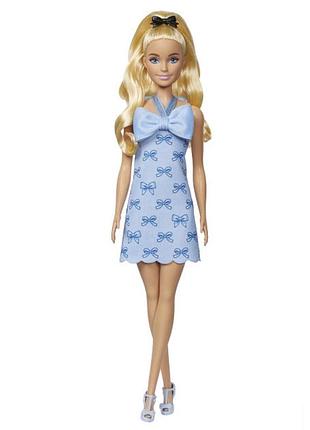 Кукла игровая модница голубые бантики hyt93 29 см