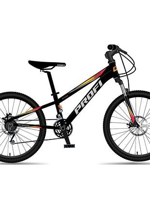 Велосипед дитячий profi shimano mtb-2601-2 26 дюймів чорний