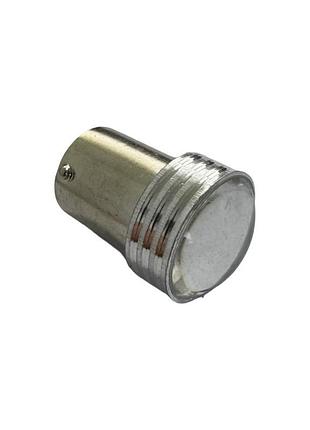 Лампочка автомобильная led ba15s (p21w) 12-24v белая линза