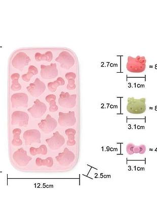 Формочка для льоду hello kitty рожева