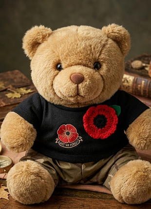 Колекційний патріотичний ведмедик «lest we forget» (29 см)
бренд / виробник: brilliant gift int'l co., ltd. (strathcarrons)