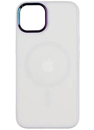 Чохол fiji magsafe ag для apple iphone 14 протиударний бампер білий