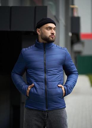 Куртка мужская осенняя весенняя синяя l