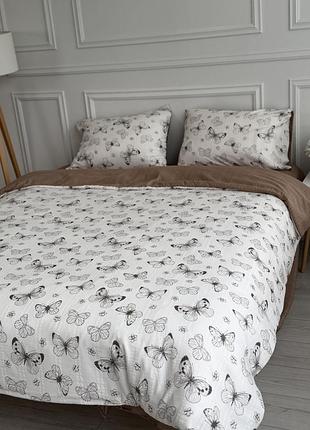 Постільна білизна сімейна dushka home муслін 21763 160х215х2 см