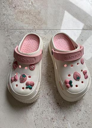 Клоги crocs beach blue