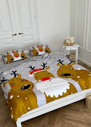 Постільна білизна полуторна dushka home сатин плюш 21351 160х215 см