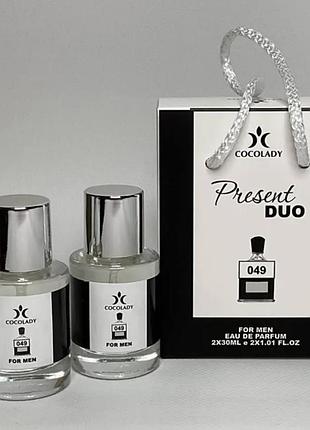 Набор парфюм cocolady present duo no 049 (похож на creed aventus / авентус крид) 2/30мл