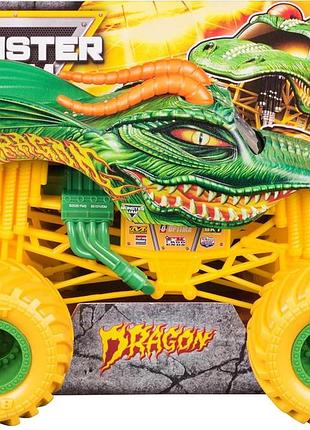 Официальная коллекционная модель монстр-трака monster jam dragon 1:24