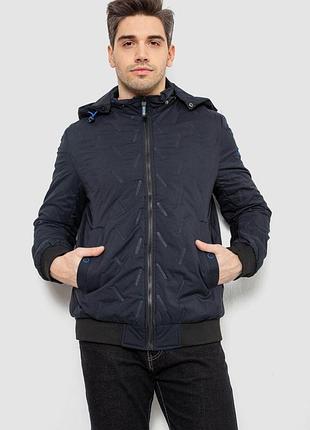 Куртка мужская демисезонная с капюшоном, цвет синий, 244rl-9882al