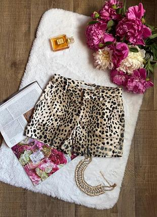 Трендові шорти леопардовий принт хс zara