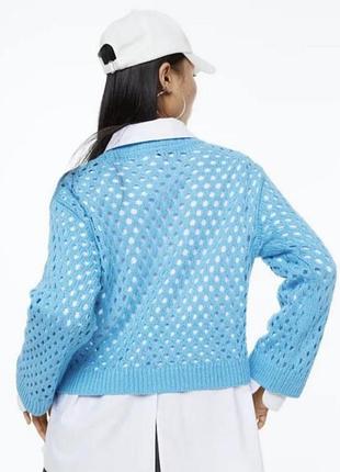 Джемпер в сетку h&m 3