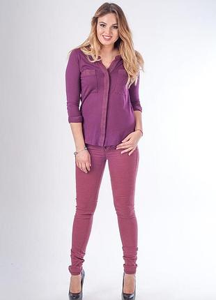 Штани bershka 5028/073/555 жіночк. бордо 36 (67 963)