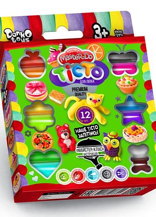 Тесто для лепки danko toys master do дт-tл-02-13 12 цветов
