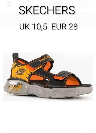 Круті стильні сандалі босоніжки на хлопчика бренду skechers  uk  10,5   eur   28