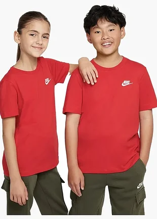 Детская хлопковая футболка nike