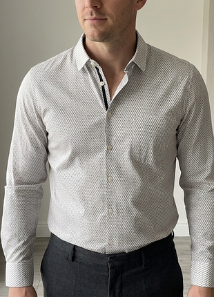 Сорочка\сорочка hugo boss magneton_1 slim fit printed shirt