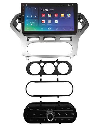 Штатна магнітола sigma pro 10464 4+64 gb ford mondeo 4 2006-2010 full set at ac silver 10"