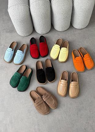 Женские кожаные и замшевые мюли barefoot перфорированные – стильные летние шлепанцы сандалии анатомической формы из натуральной ко