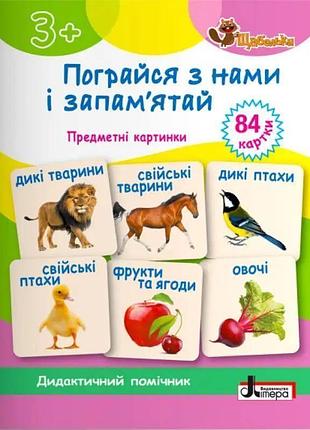 Щабельки пограйся з нами і запам'ятай: предметні картки